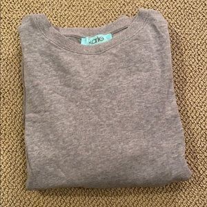 Gray puff sleeve sweatshirt